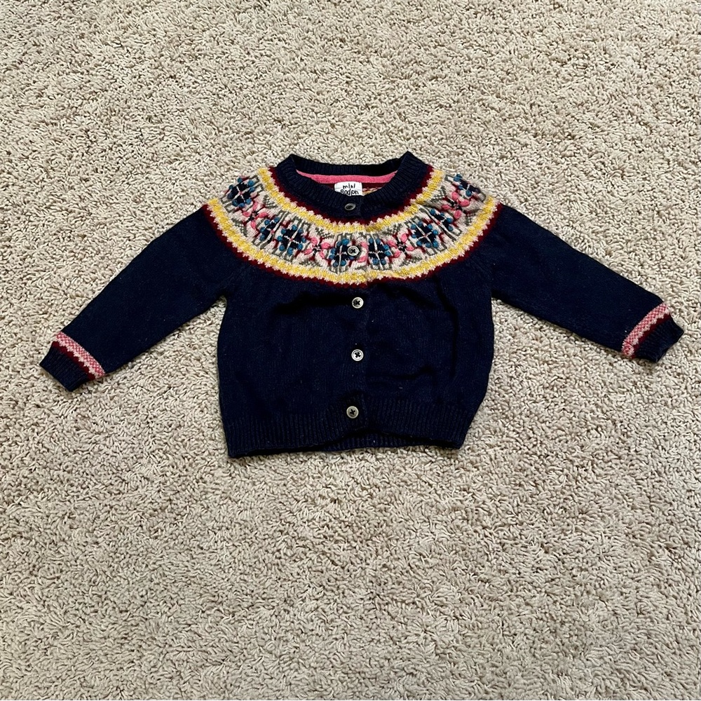 Mini Boden Sweater | Navy Blue | 1 1/2-2 Years